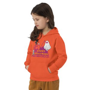 Kids Mile High Dream Halloween 2025 Orange eco hoodie