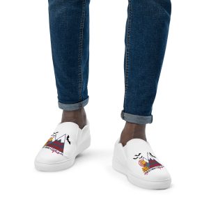 Men’s Mile High Dream Halloween 2025 slip-on canvas shoes white