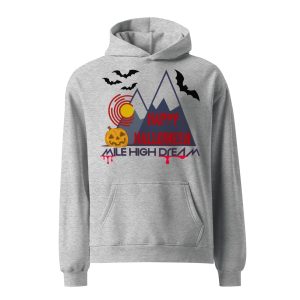 Mile High Dream Halloween 2025 Unisex oversized hoodie grey