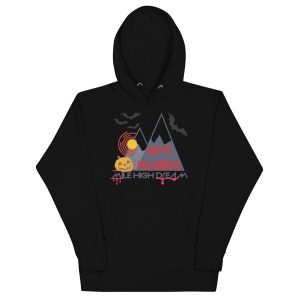 Mile High Dream halloween 2025 Unisex Hoodie Grey / Black